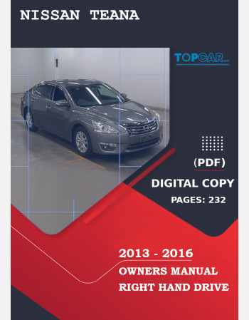 nissan teana 2013-2016 owners manual